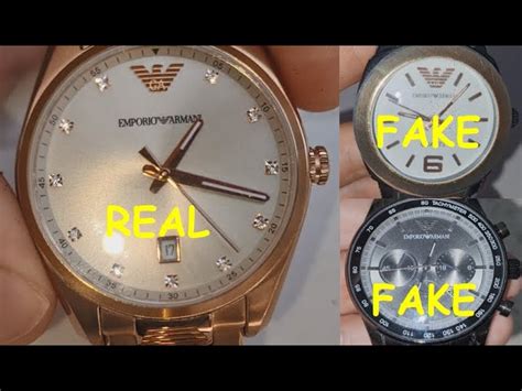 emporio armani original vs fake